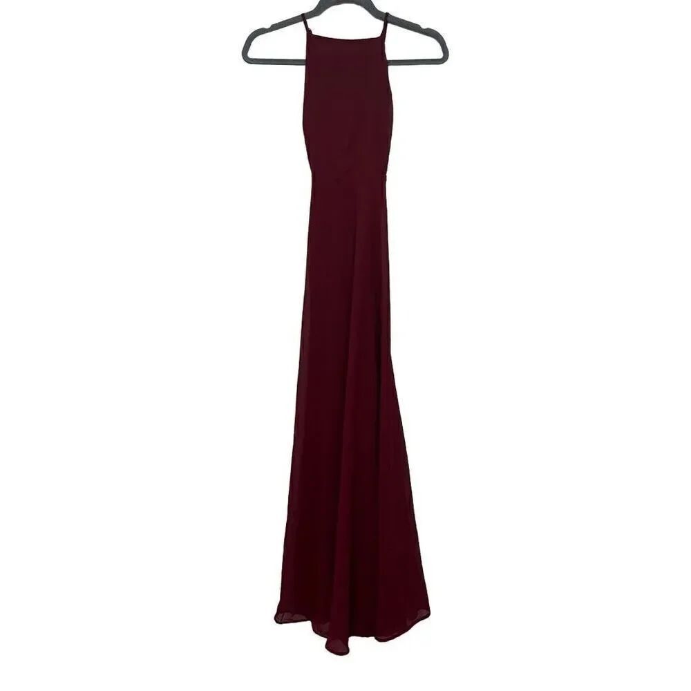 Lulus red maxi dress size XS